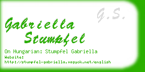 gabriella stumpfel business card